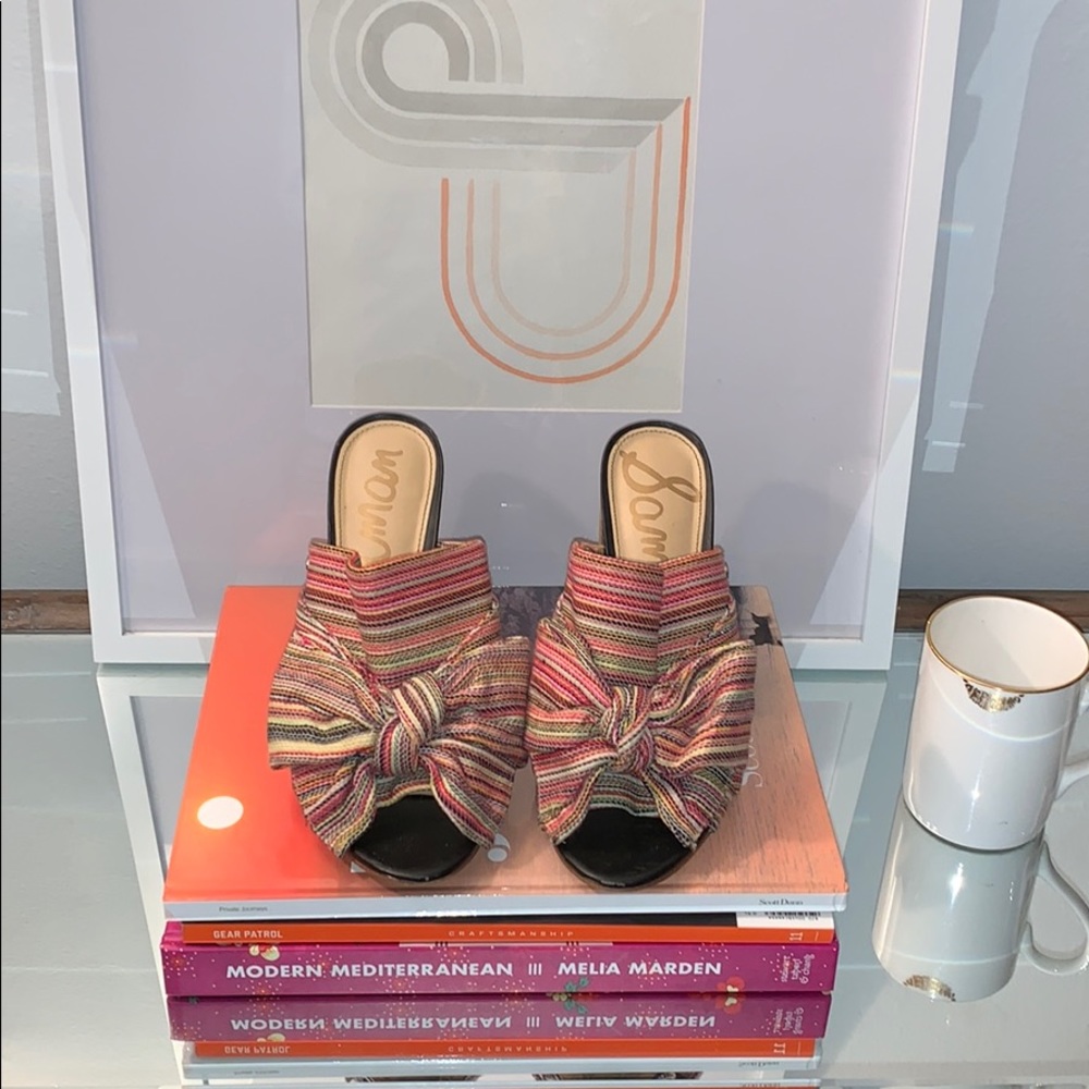 Sam Edelman Multi Color Block Heel Sandal